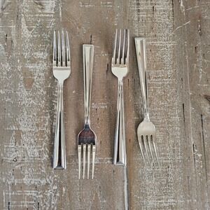 Gorham Marabella Small Salad Dessert Forks 18/8 Stainless Steel Set of 4 MCM